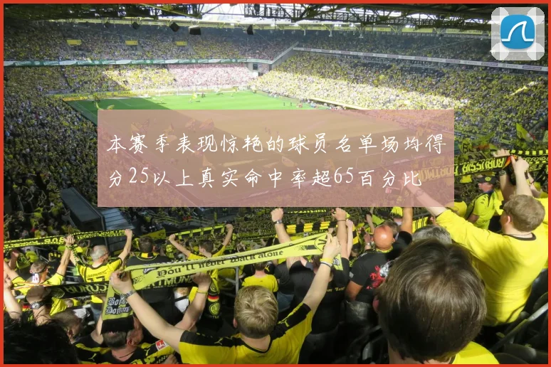 本赛季表现惊艳的球员名单场均得分25以上真实命中率超65百分比