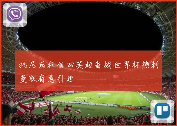 托尼或租借回英超备战世界杯热刺曼联有意引进